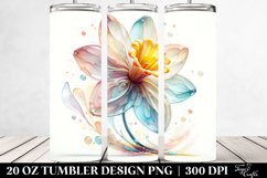 splash,Abstract Daffodil,20 oz Tumbler Product Image 2