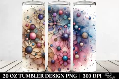 Cosmos Watercolor Splash 20 oz Tumbler Product Image 2