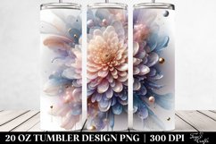 Glossy Chrysanthemum Clipart 20 Oz Tumbler Product Image 2