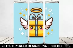 Gift Box with Wings Clipart 20 Oz Tumbler Product Image 2