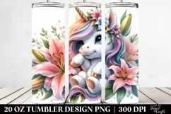 Baby Unicorn Lily | 20 oz Tumbler Product Image 2
