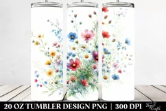 Colorful Wild Flowers | 20 oz Tumbler Product Image 2