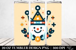 Colorful Winter Crown Clipart, High-Quality 20 Oz Tumbler Product Image 2