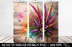 Floral Tumbler, 20 oz Skinny Tumbler Wrap Product Image 3