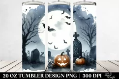Halloween Scene,20 oz Tumbler Product Image 2