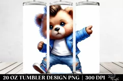 Vibrant Baby Bear Dancing | 20 Oz Tumbler Product Image 2