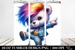 Vibrant Baby Bear Dancing | 20 Oz Tumbler Product Image 2