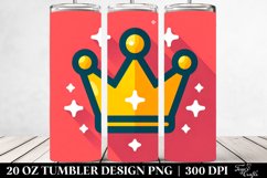 Colorful Holiday Crown Clipart, High-Quality 20 Oz Tumbler Product Image 2