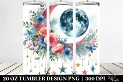 Vibrant Half Moon Hanging Stars | 20 oz Tumbler Product Image 2