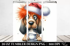Expressive Bloodhound Baby Watercolor 20 Oz Tumbler Product Image 2