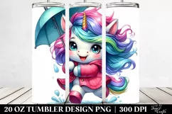 Expressive Unicorn Tumbler | 20 oz Tumbler Product Image 2