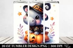 Halloween Hippo 20 Oz Tumbler Product Image 2