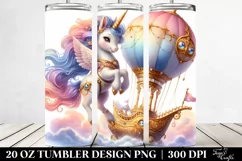Dreamy Dancing Unicorn Airship | 20 Oz Tumbler Product Image 2