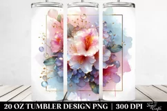 Abstract Glossy Rhododendron 20 Oz Tumbler Product Image 2