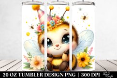 Cute Colorful Watercolor Baby Bee Smiling Party Hat | 20 oz Product Image 2