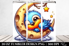 Cute Enthusiastic Colorful Cartoon Baby Robin Napping | 20 Product Image 2