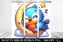 Cute Enthusiastic Colorful Cartoon Baby Robin Napping | 20 Product Image 2