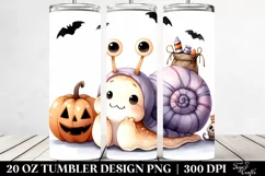 Scarry Halloween Snail 20 Oz Tumbler Product Image 2