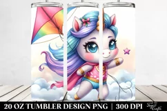 Whimsical Flowers,Baby Macaw | 20 Oz Tumbler Product Image 2
