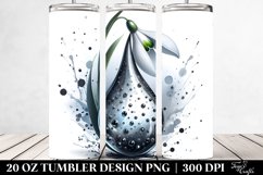 Snowdrop Tumbler sublimation Clipart Product Image 2