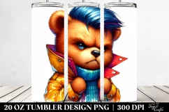 Vibrant Baby Bear Model Pose | 20 Oz Tumbler Product Image 2
