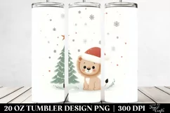 Cute Baby Lion Winter Clipart Product Image 2