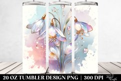 Abstract Snowdrop | 20 Oz Tumbler Product Image 2