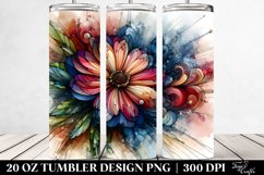Abstract Wooden Anemone,Stained | 20 Oz Tumbler Product Image 2