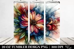 Abstract Wooden Anemone,Stained | 20 Oz Tumbler Product Image 2