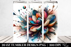 Abstract Wooden Anemone,Stained | 20 Oz Tumbler Product Image 2