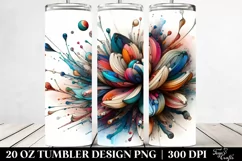 Abstract Wooden Anemone,Stained | 20 Oz Tumbler Product Image 2