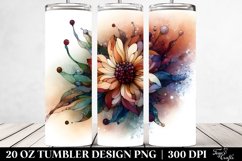 Abstract Wooden Anemone,Stained | 20 Oz Tumbler Product Image 2