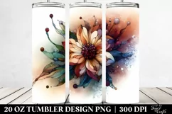 Abstract Wooden Anemone,Stained | 20 Oz Tumbler Product Image 2
