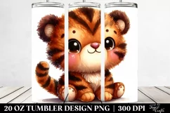 Cute Baby Plush Tiger Tumbler Product Image 2