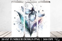 Snowdrop Tumbler sublimation Clipart Product Image 2