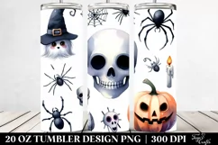 Funny Halloween Spider Clipart | 20 oz Tumbler Product Image 2