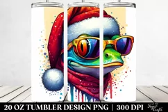 Colorful Frog Portrait | 20 Oz Tumbler Product Image 2
