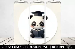 Cute Baby Panda Round Image | 20 oz Tumbler Product Image 2