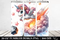 Baby Unicorn,Meteor,Cloud | 20 Oz Tumbler Product Image 2