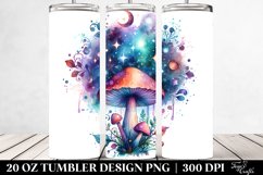 Magical Watercolor Mushroom | 20 Oz Tumbler Product Image 2