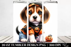 Festive Beagle Halloween 20 Oz Tumbler Product Image 2