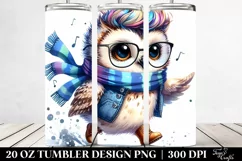 Running Baby Owl | 20 Oz Tumbler Product Image 2
