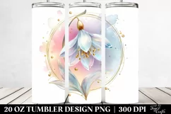 Shiny Snowdrop Tumbler | 20 oz Tumbler Product Image 2