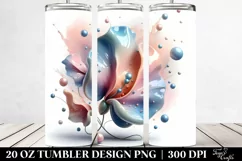 Abstract Glossy Sweet Pea 20 Oz Tumbler Product Image 2