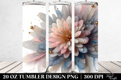 Glossy Chrysanthemum Watercolor Clipart Product Image 2