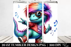 Cute Baby Dinosaur Dancing 20 Oz Tumbler Product Image 2