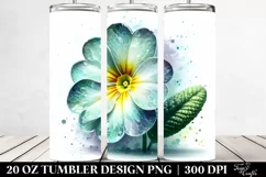 20 Oz Tumbler Sublimation | Shiny Watercolor Splash Product Image 2