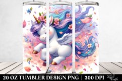Baby Unicorn,Spring Petals | 20 Oz Tumbler Product Image 2