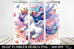 Baby Unicorn,Spring Petals | 20 Oz Tumbler Product Image 2