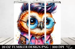 Cute Baby Owl with Proud Expression | 20 oz Tumbler Product Image 2